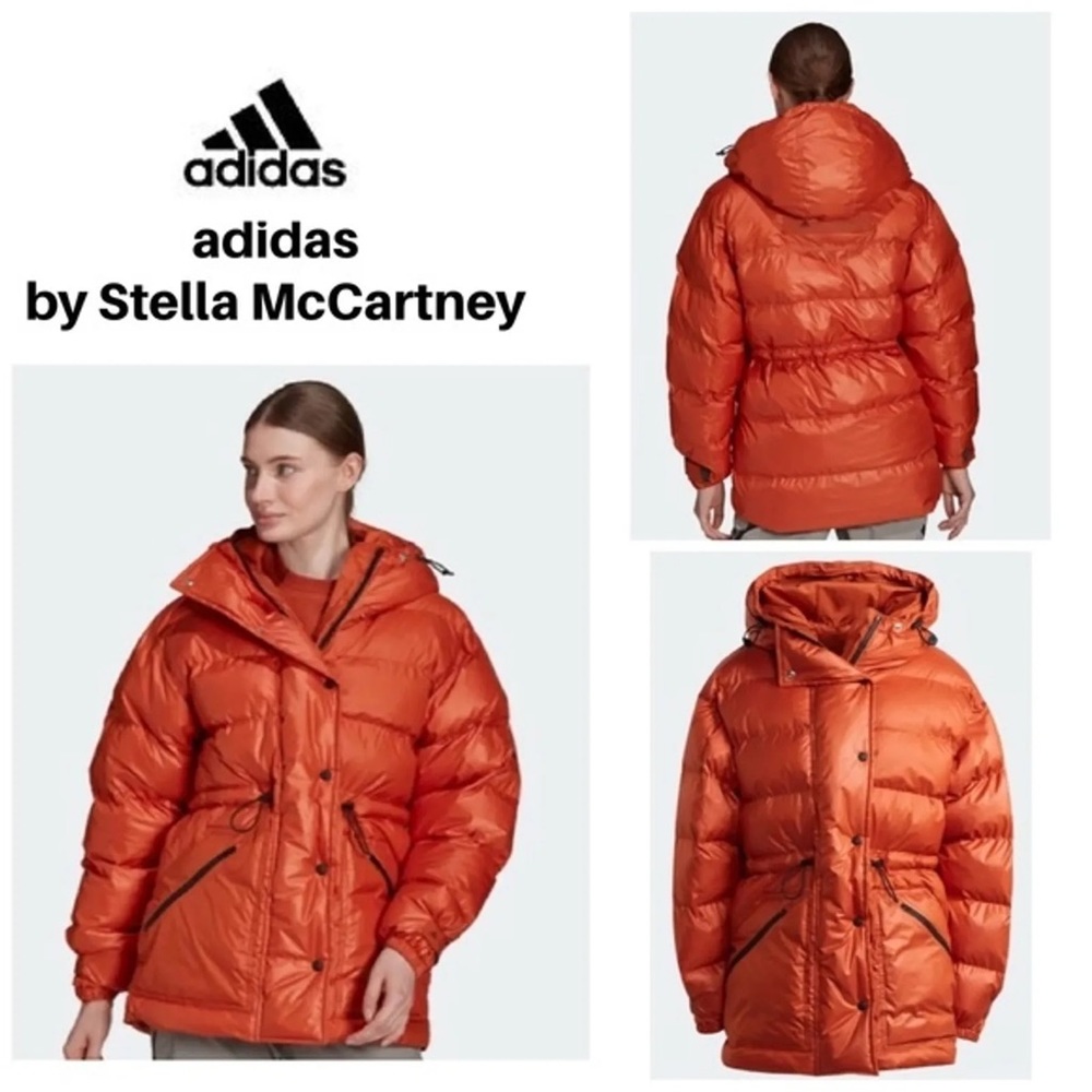 Stella McCartney orange puffer coat